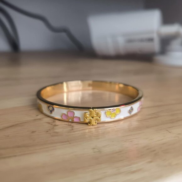 TORY KIRA FLOWER BRACELET, 7MM SIZE M - Picture 4 of 4